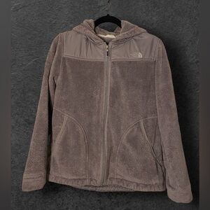 Women’s Gray North Face Fleece Hoodie